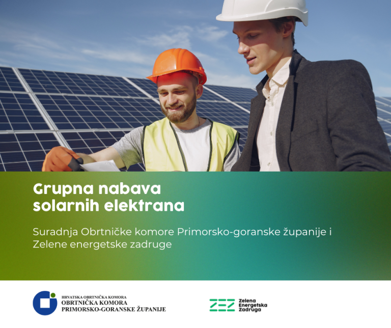 Prezentacije „Najlakši put do solarne elektrane“ – projekt grupne nabave solarnih elektrana Zelene energetske zadruge i Obrtničke komore Primorsko-goranske županije